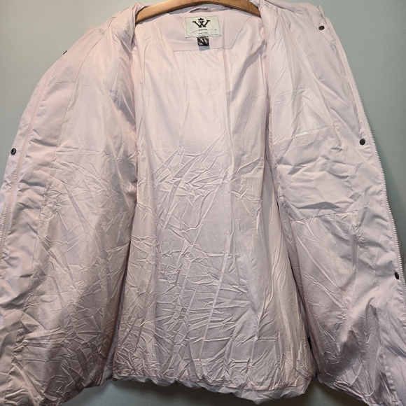 Wenven Puffer Coat Pink Women's 2X Faux Fur Long Jacket - Picture 6 of 13